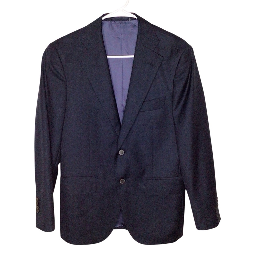 Suitsupply x Vitale Barberis Canonico Navy Wool Super 110's Blazer 38S
